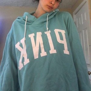 VICTORIA SECRET/PINK TURQUOISE SWEATSHIRT!!!